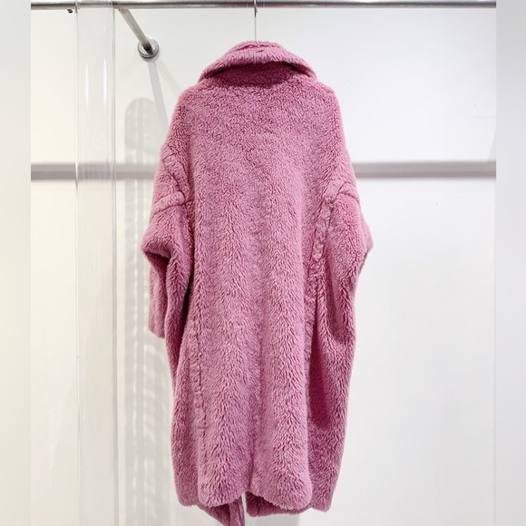 🚩steal Authentic MaxMara Pink Teddy Jacket - Picture 2 of 6
